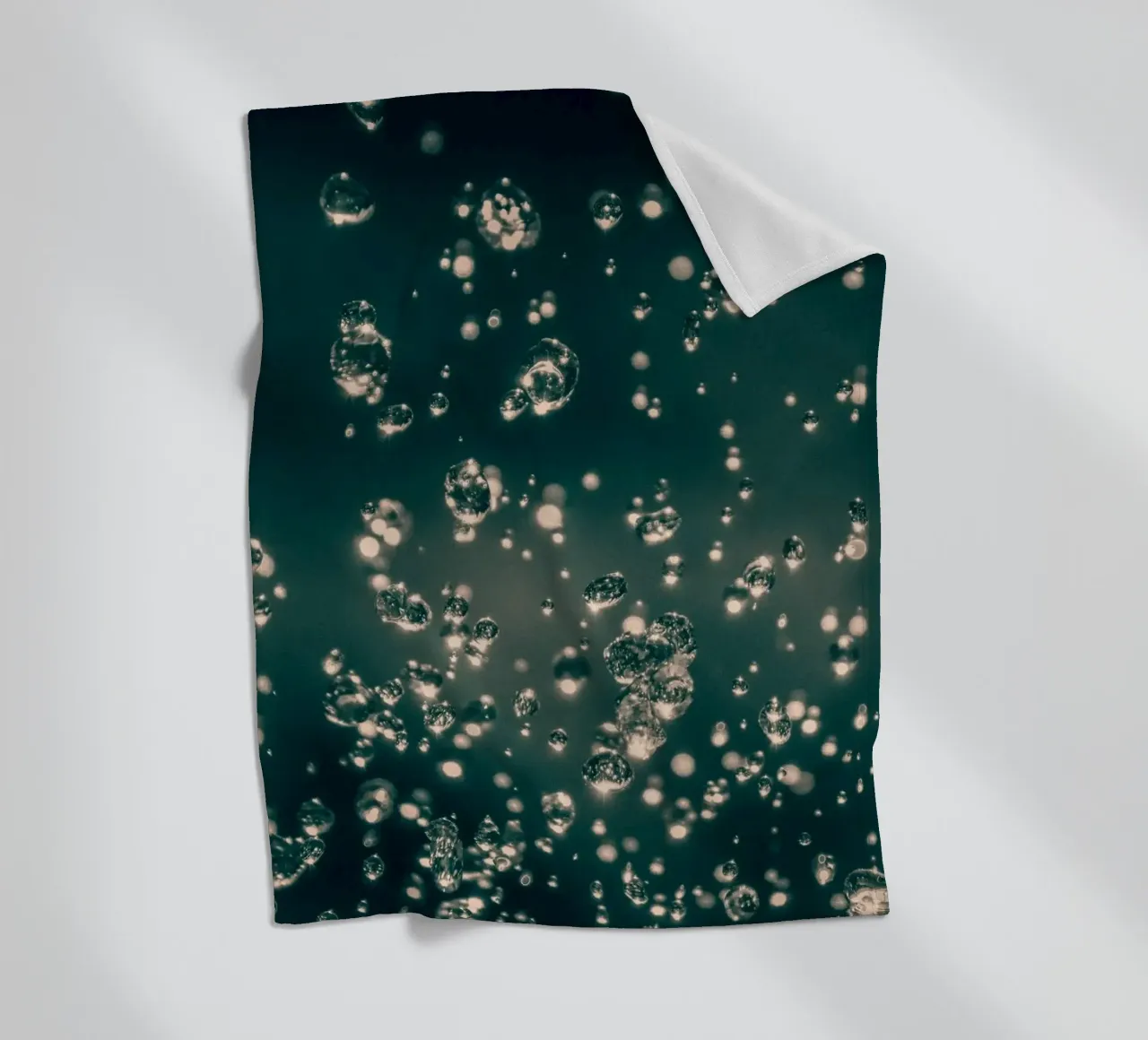 Dansende regendruppels fleecedeken van Katja Stehle Design