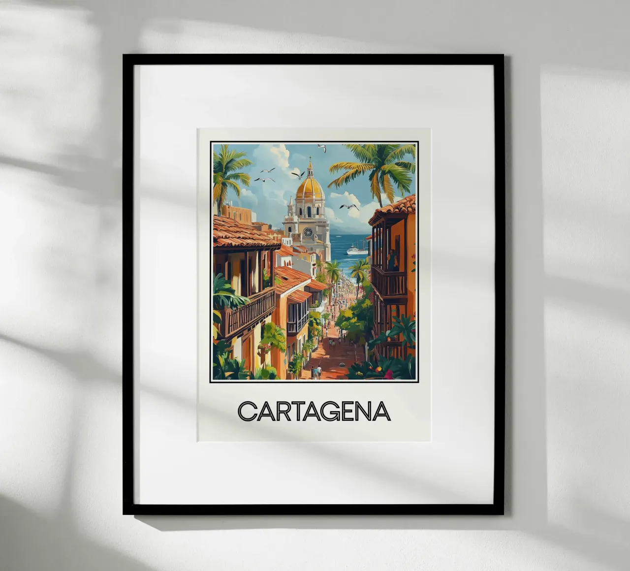 Cartagene poster con telaio in plastica da Frame the World