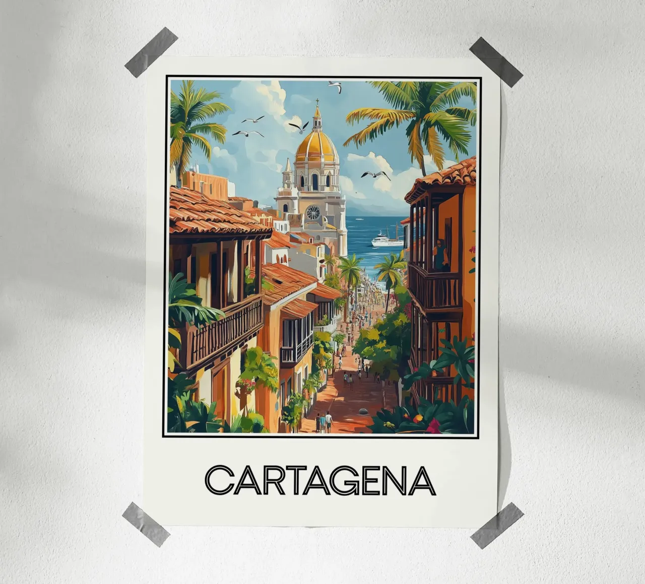 Cartagene poster con telaio in plastica da Frame the World