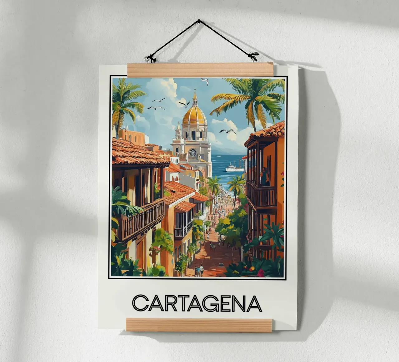 Cartagene poster con telaio in plastica da Frame the World