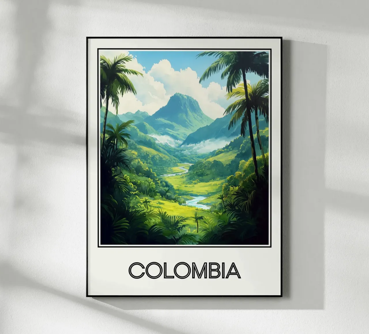 Affiche Colombie plexiglass da Frame the World