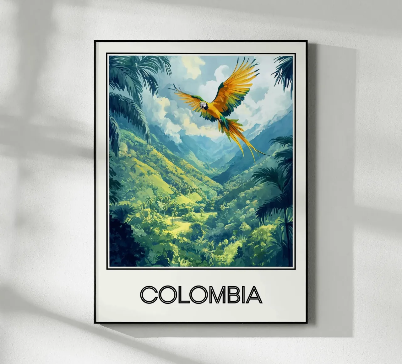 Affiche Colombie plexiglass da Frame the World