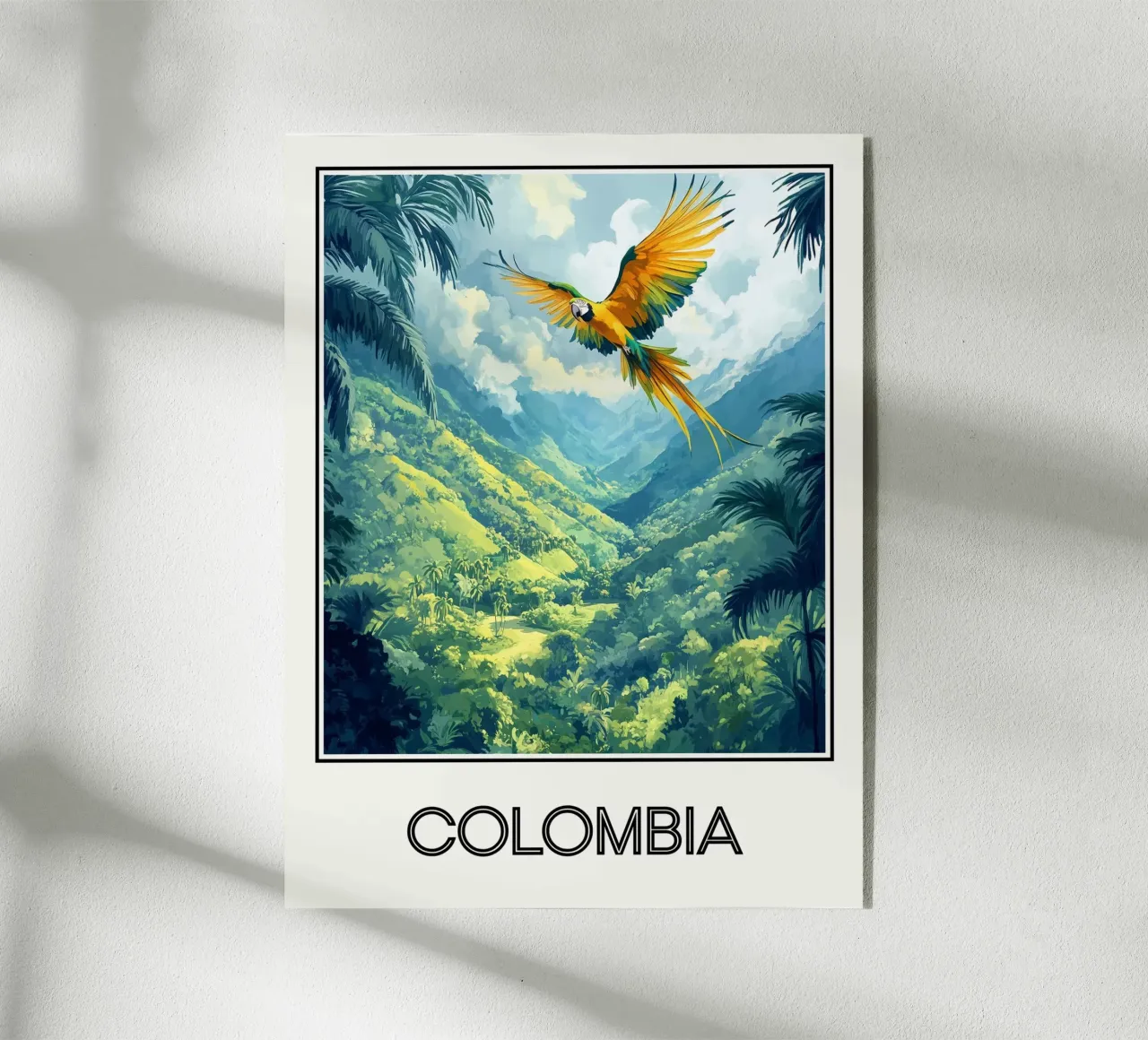 Affiche Colombie plexiglass da Frame the World