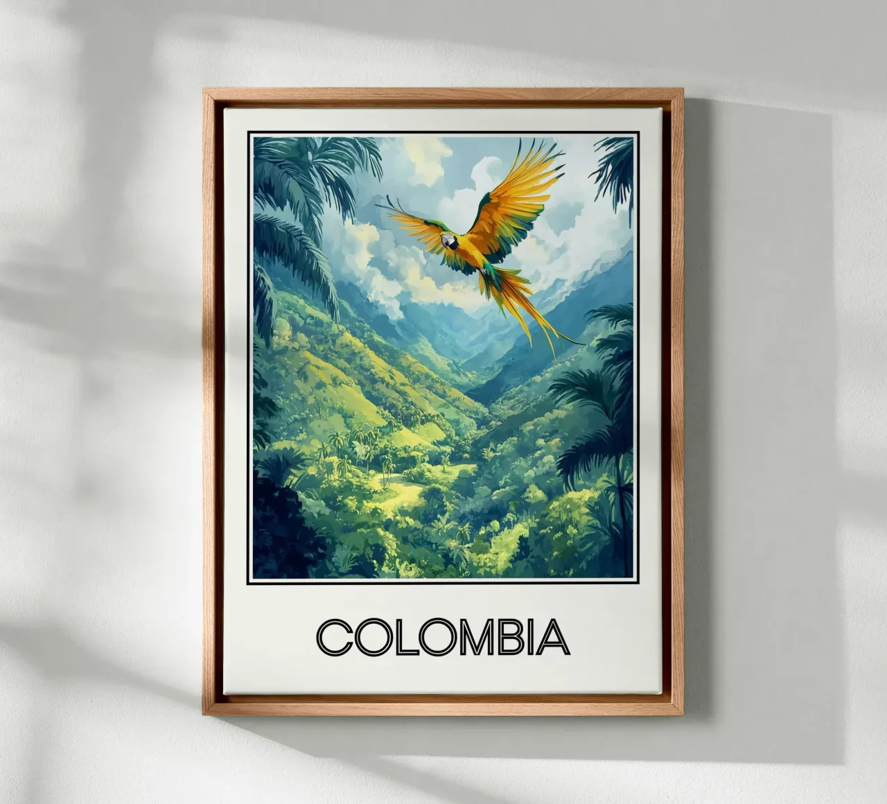 Colombie tela con Cornice a cassetta da Frame the World