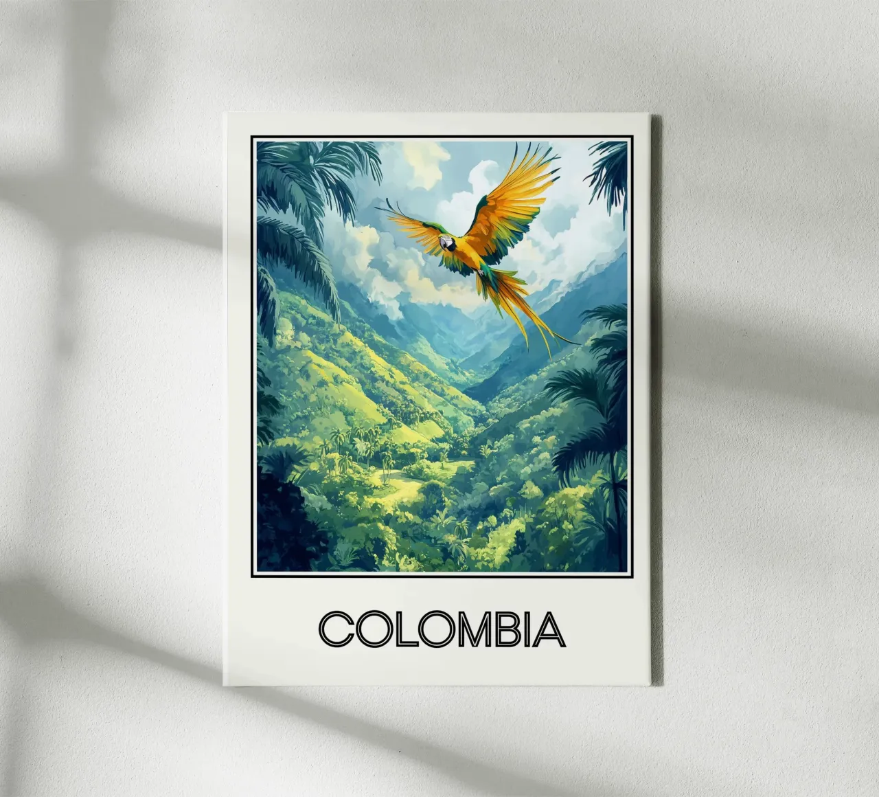 Colombie tela con Cornice a cassetta da Frame the World