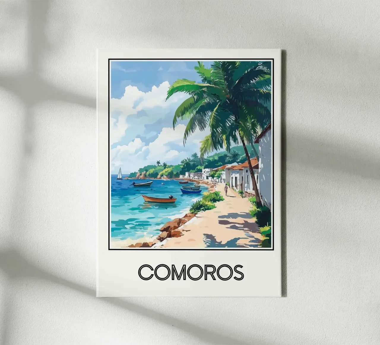 Comores tela con Cornice a cassetta da Frame the World