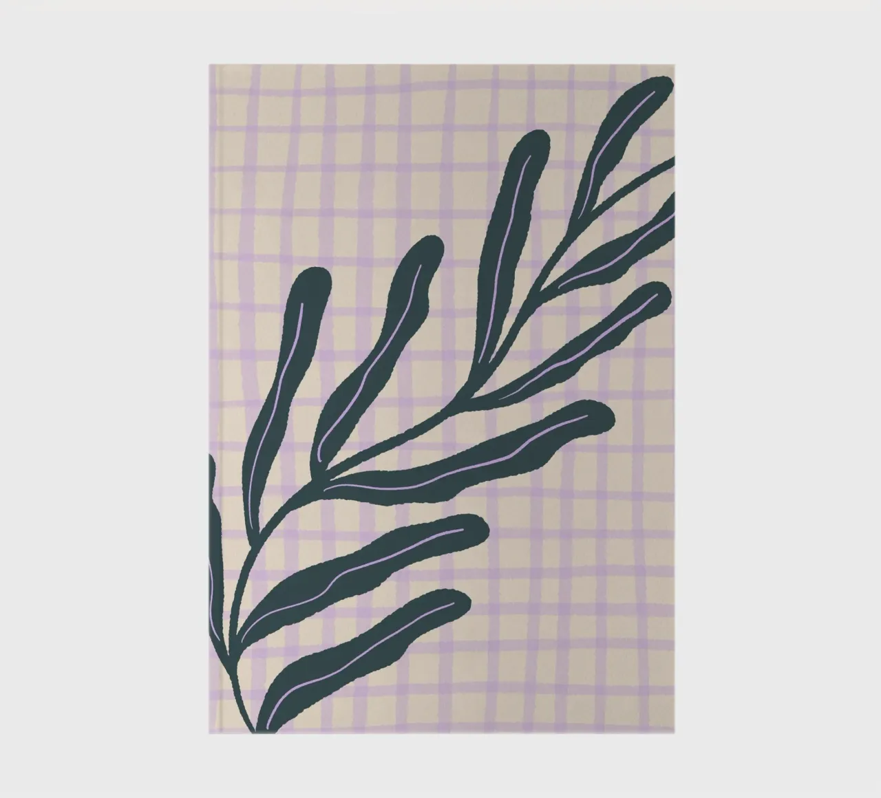 Abstract branch on a grid pattern 3 notebook by Wackapacka