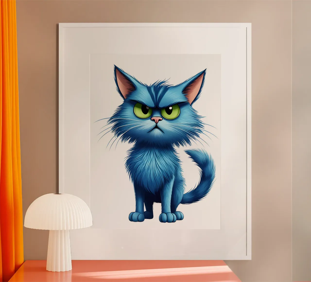 Neko - Monster Comics - Serial 05 poster con telaio in legno da Monsters