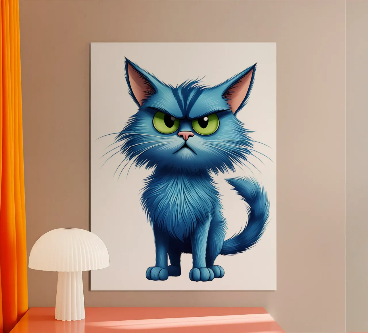 Neko - Monster Comics - Serial 05 poster con telaio in legno da Monsters