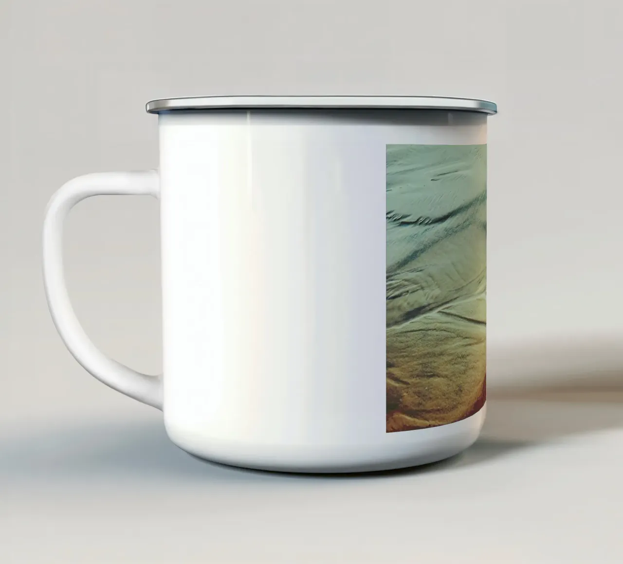 The Trace enamel mug by Pale Grain