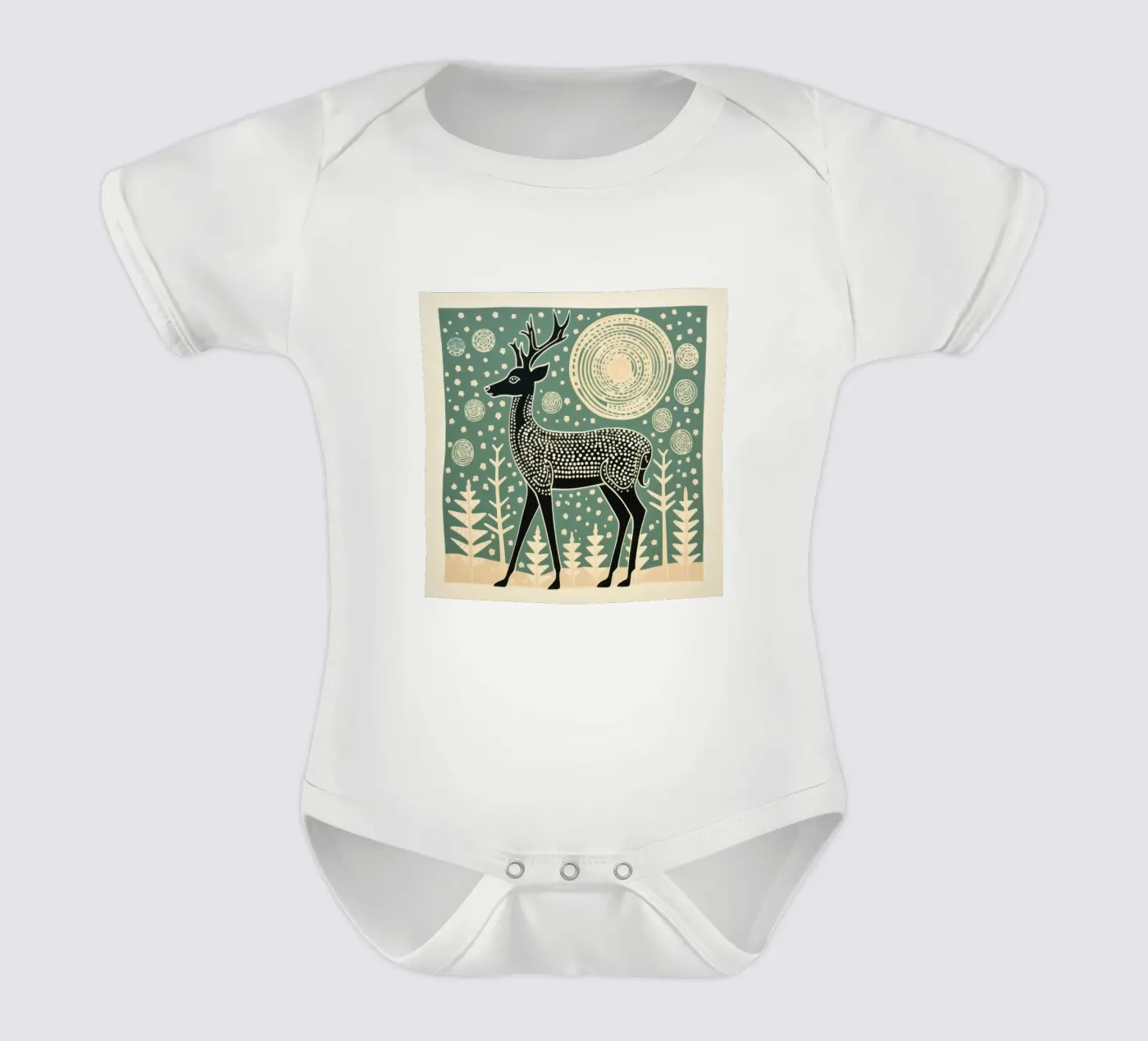 Cerf vert body bébé de Minimal Animal Art