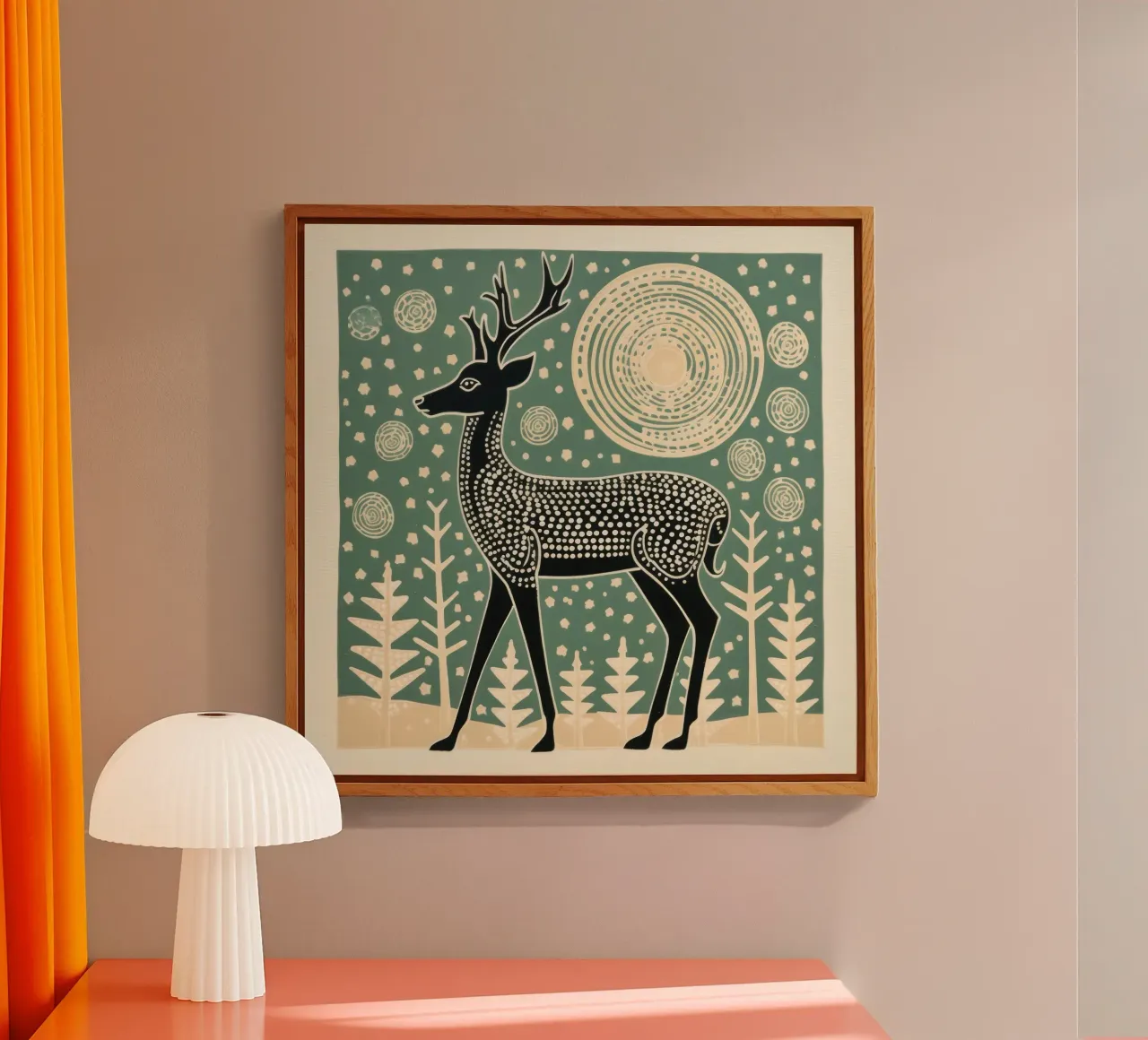 Cervo verde plexiglass da Minimal Animal Art