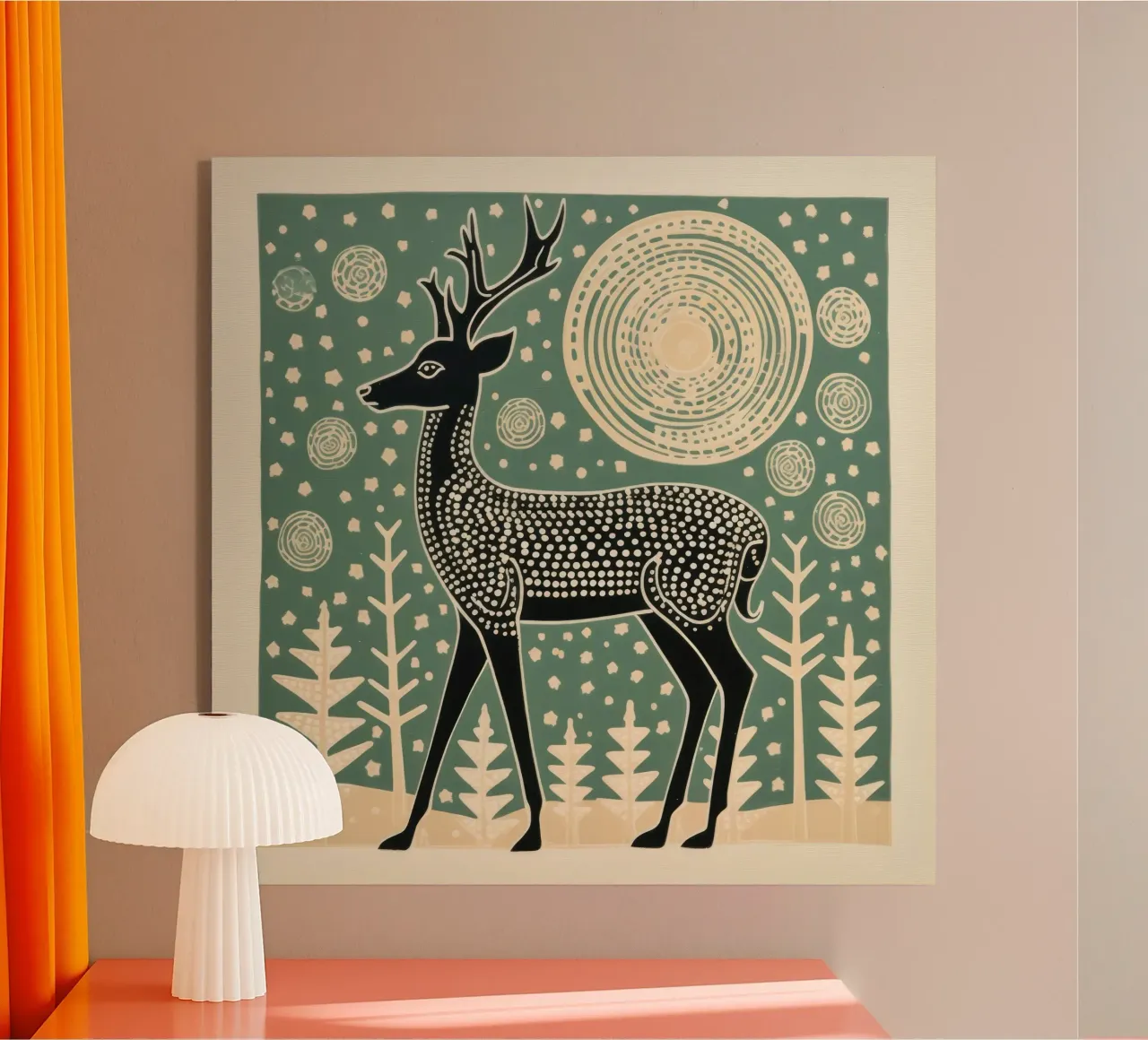 Cervo verde plexiglass da Minimal Animal Art