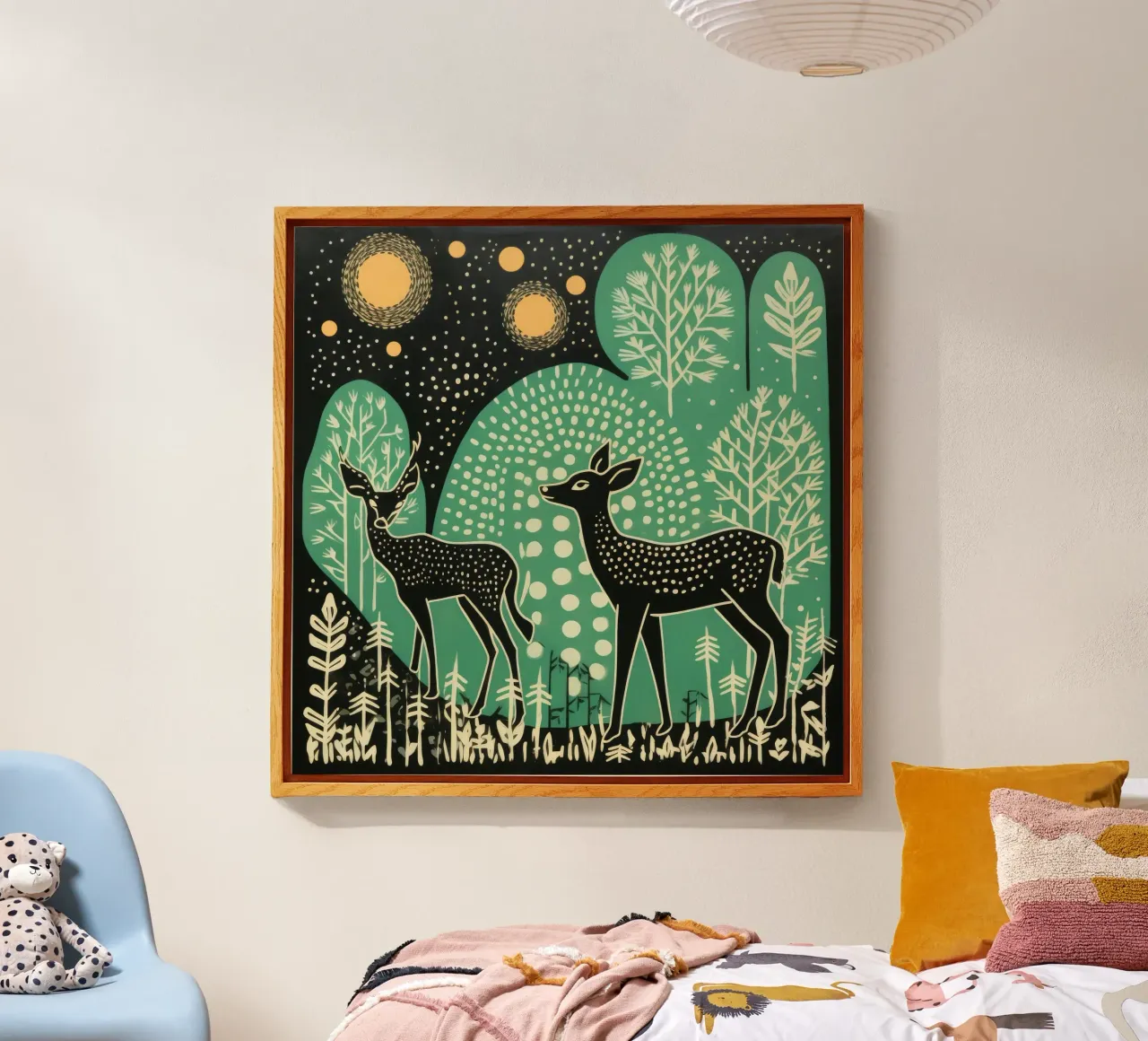 Cervi verdi plexiglass da Minimal Animal Art