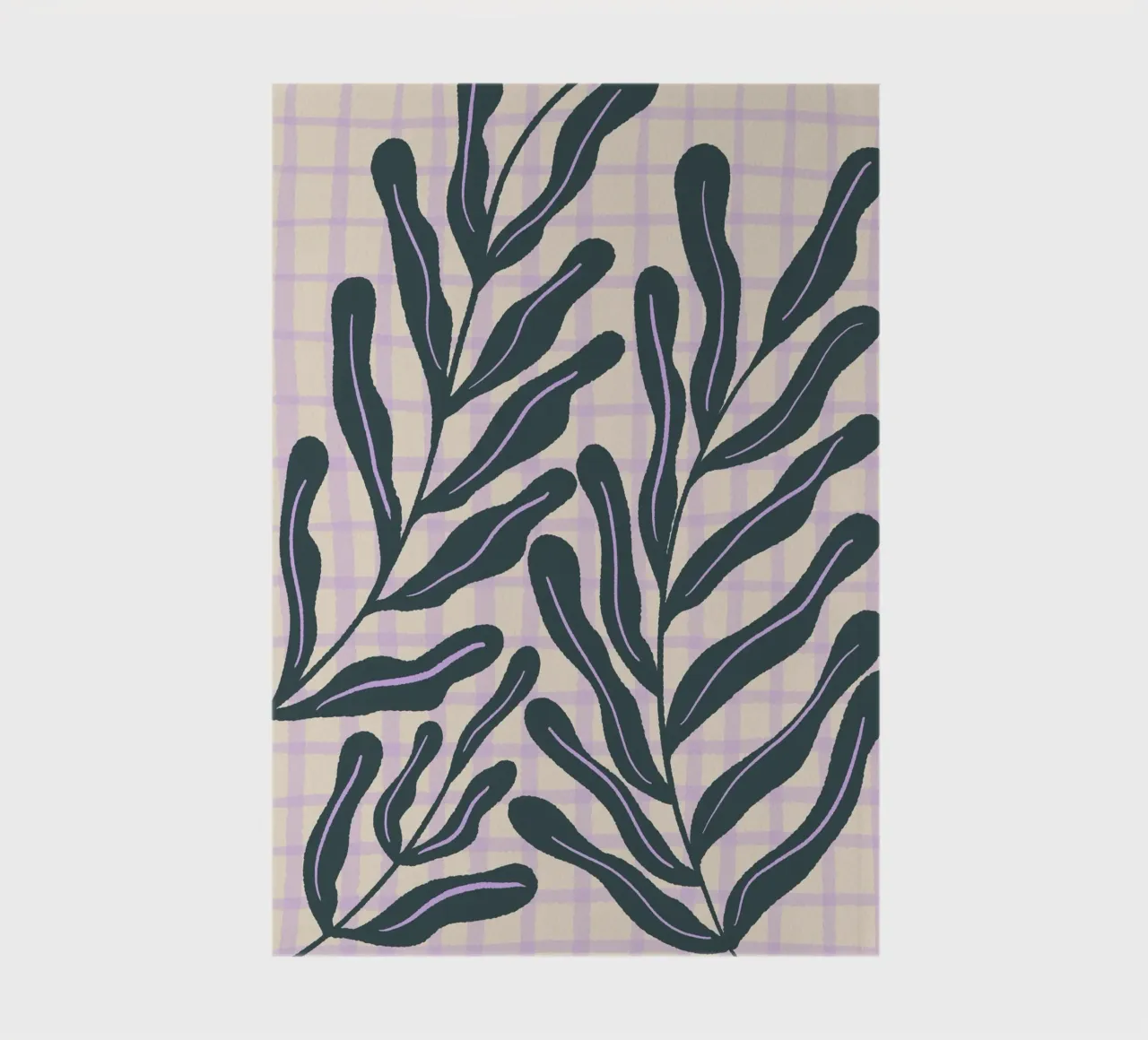 Abstract branches on a grid pattern notebook by Wackapacka
