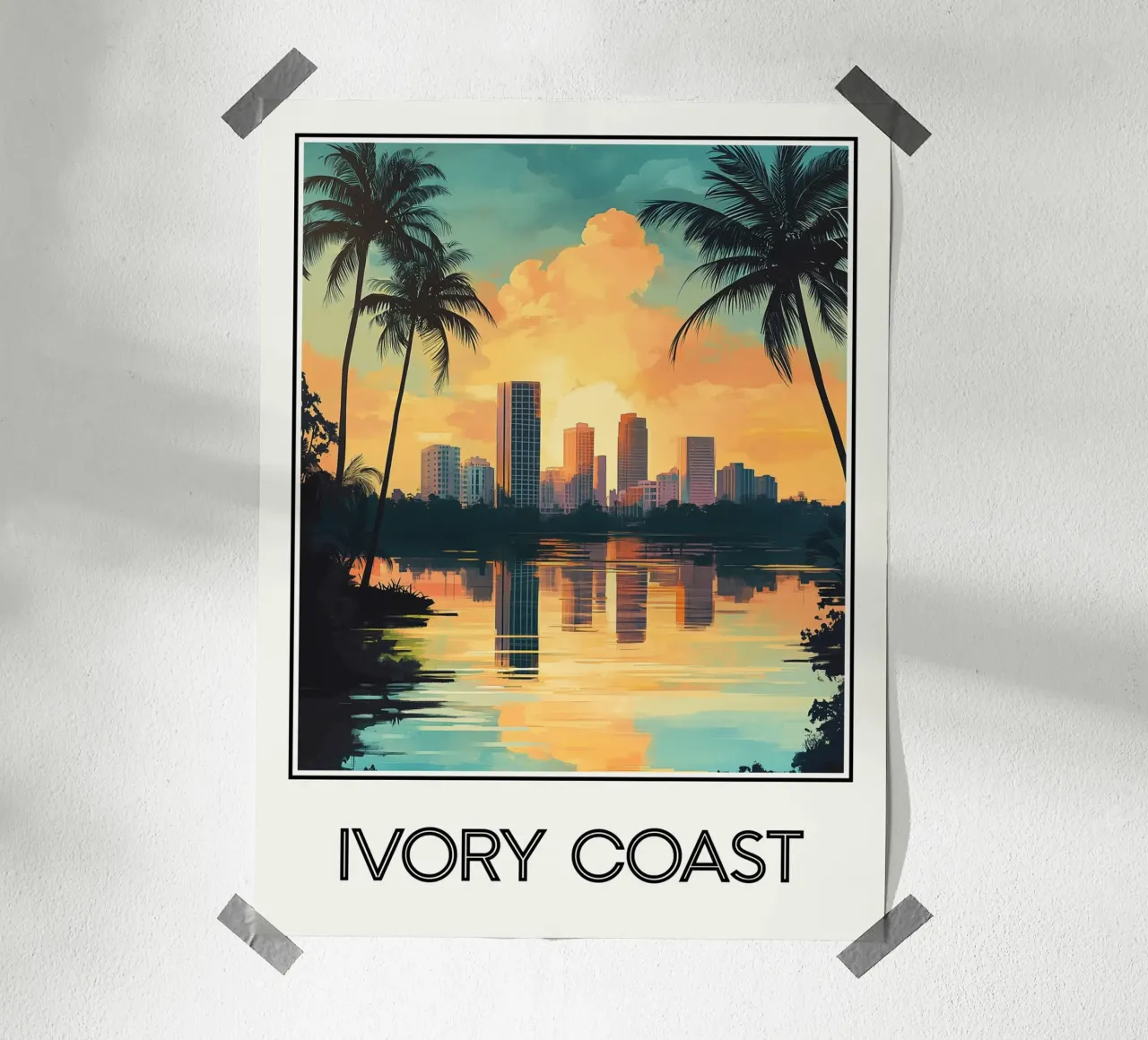 Costa d'Avorio poster da Frame the World