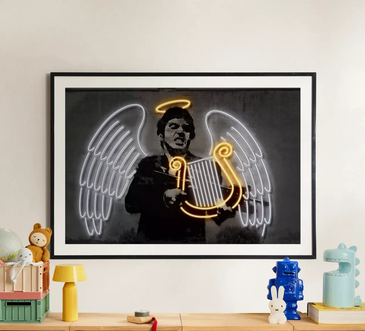 Fallen Angel poster con telaio in plastica da Octavian