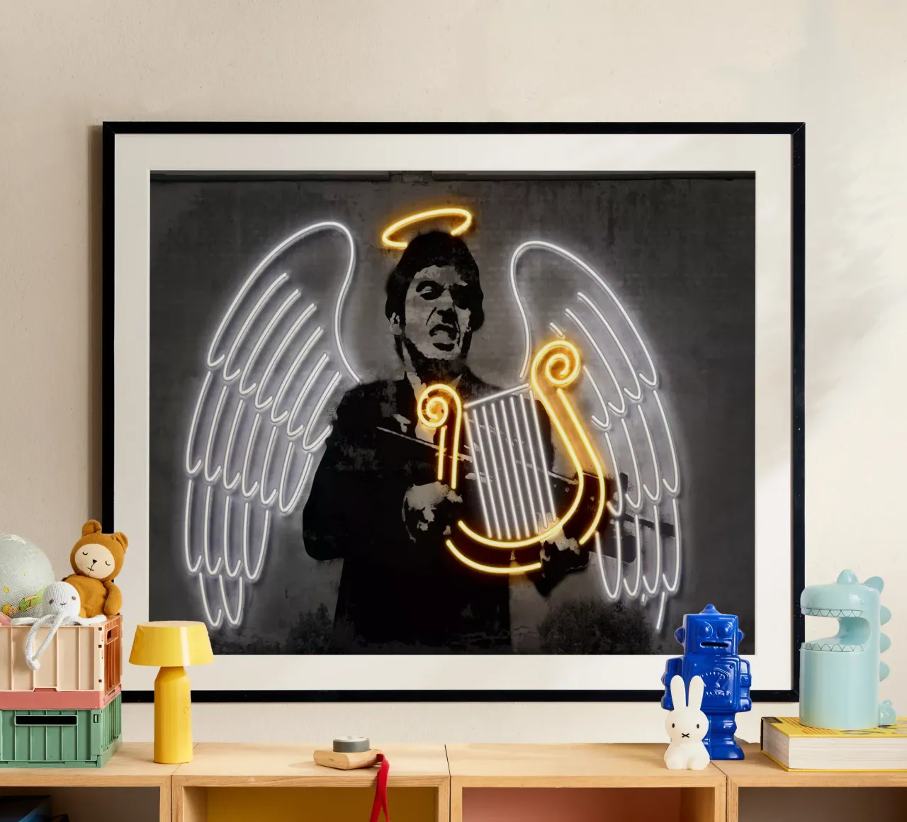 Fallen Angel poster con telaio in plastica da Octavian