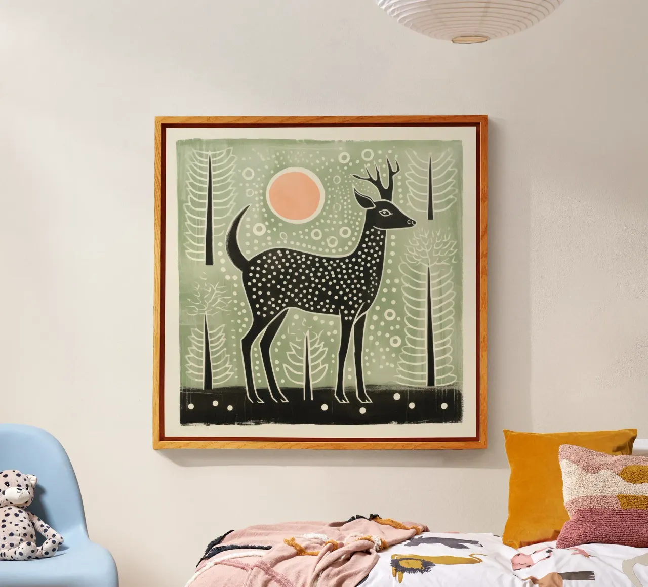 Cervo verde plexiglass da Minimal Animal Art