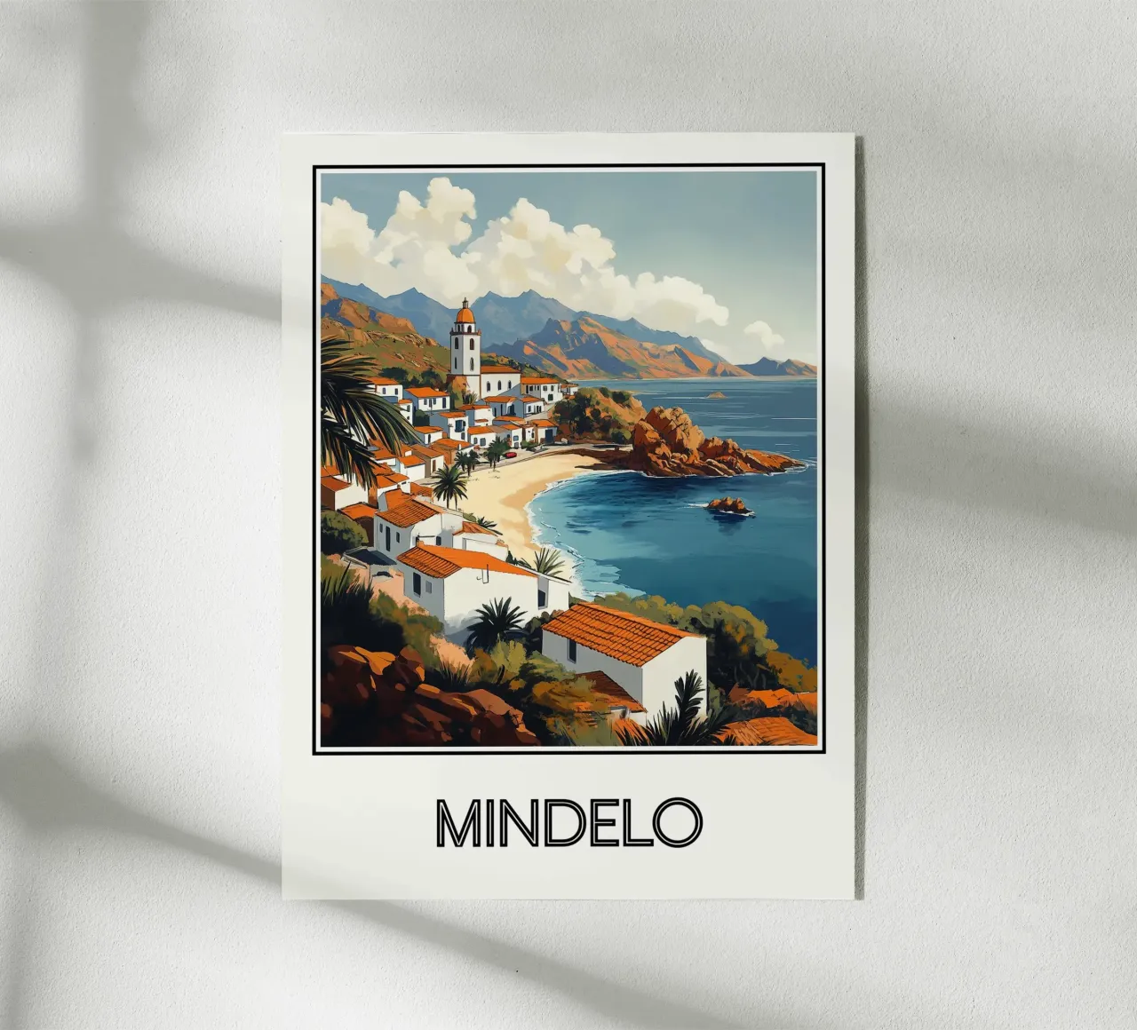 Affiche Mindelo Cap-Vert plexiglass da Frame the World
