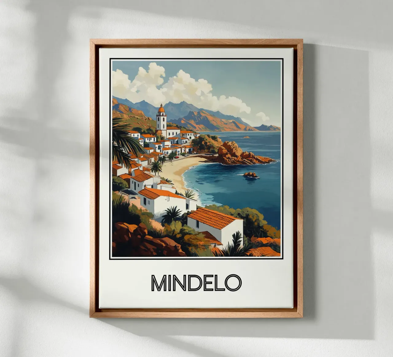 Mindelo tela con Cornice a cassetta da Frame the World