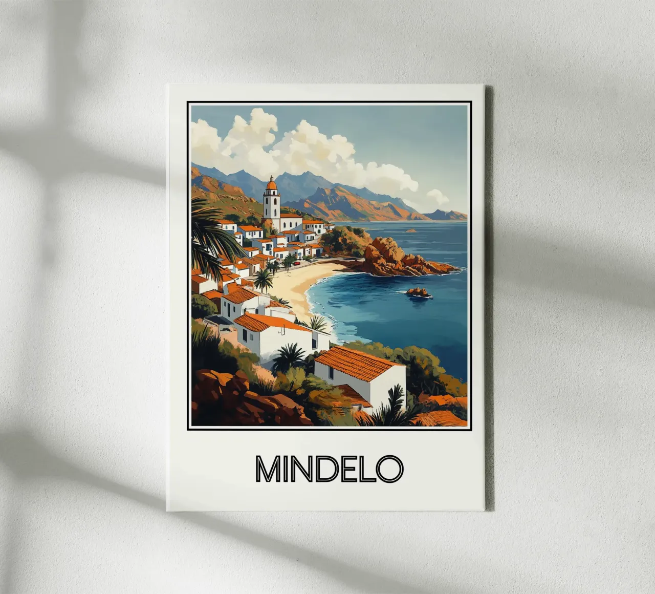 Mindelo tela con Cornice a cassetta da Frame the World