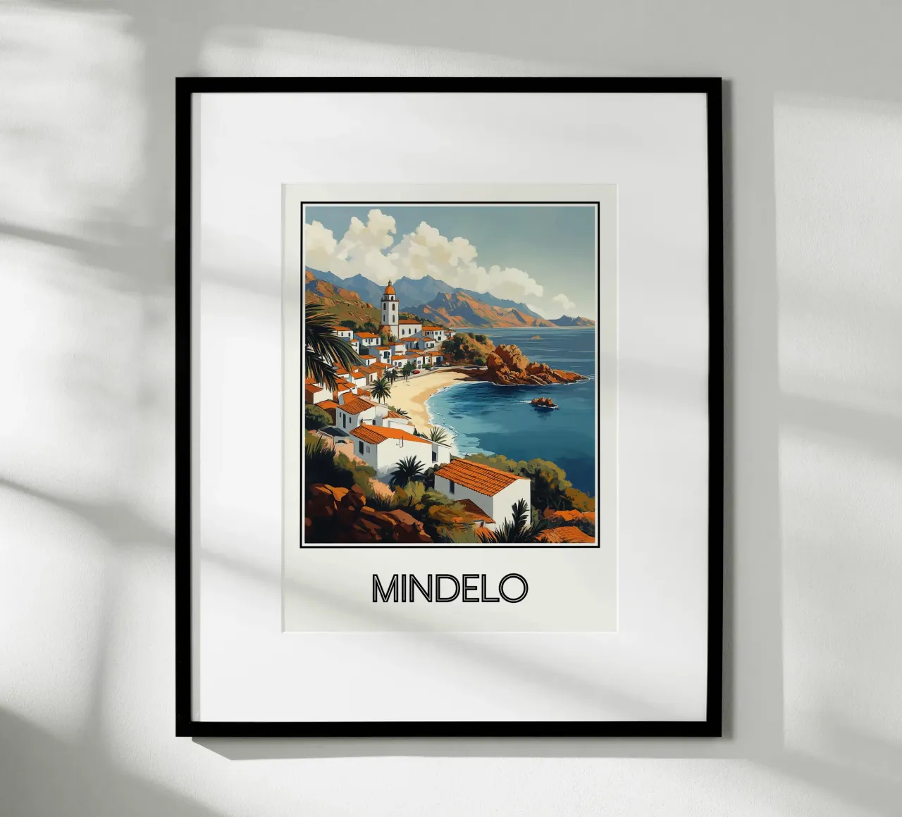 Mindelo poster con telaio in alluminio da Frame the World