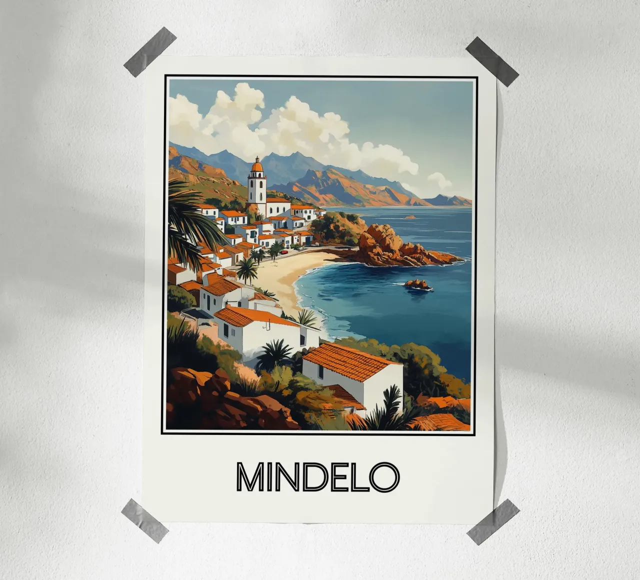 Mindelo poster con telaio in alluminio da Frame the World