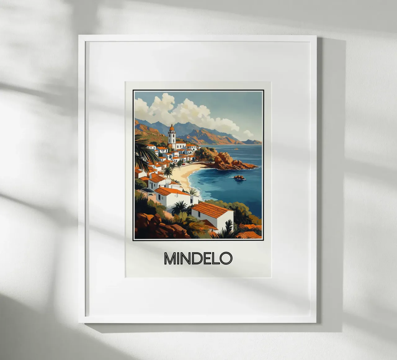 Mindelo poster con telaio in alluminio da Frame the World