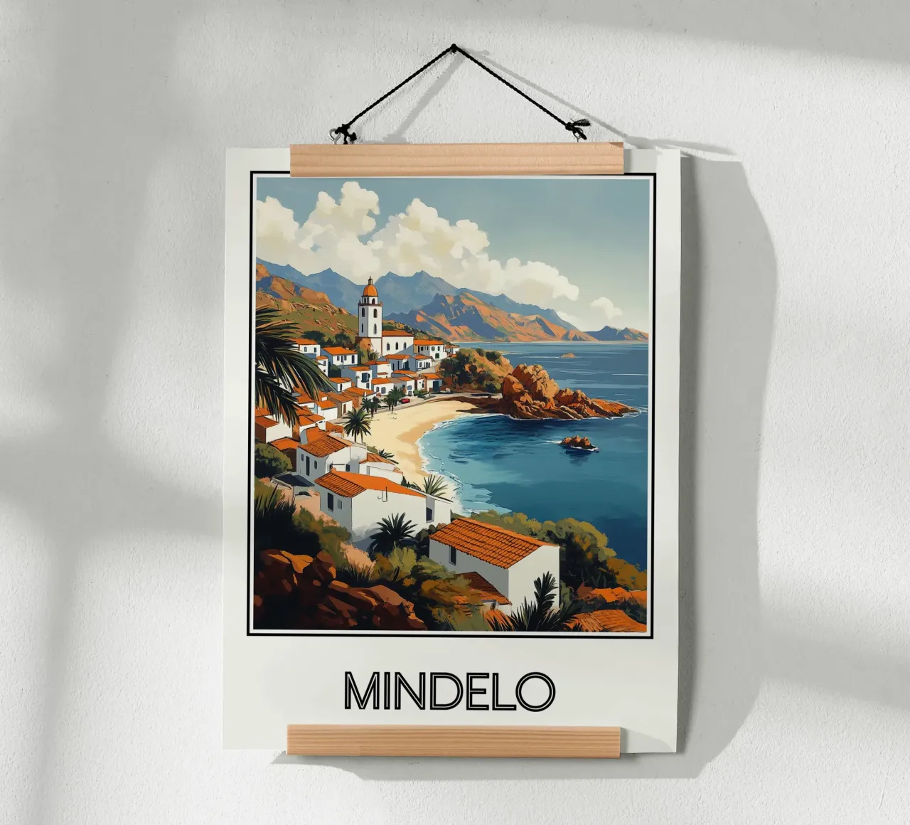 Mindelo poster con telaio in alluminio da Frame the World