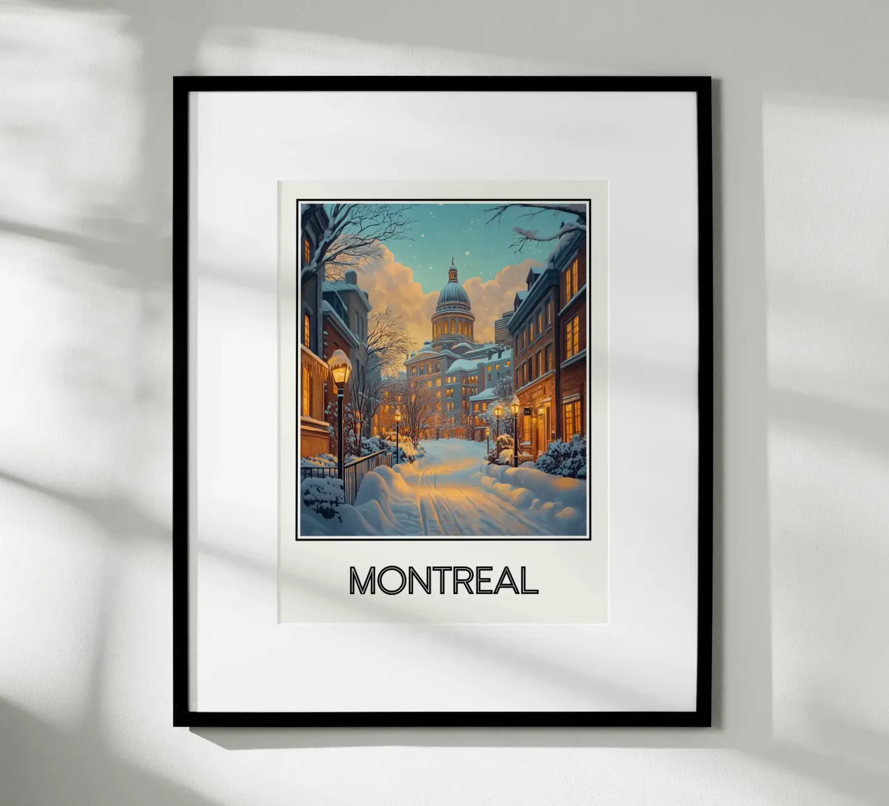 Montréal poster con telaio in plastica da Frame the World