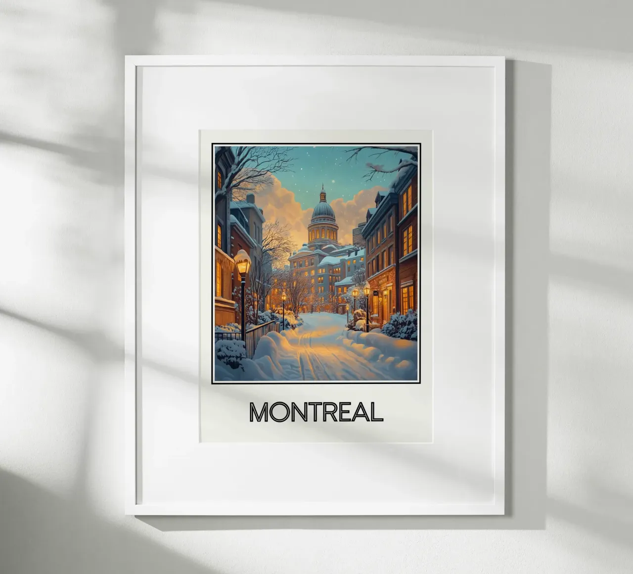 Montréal poster con telaio in plastica da Frame the World
