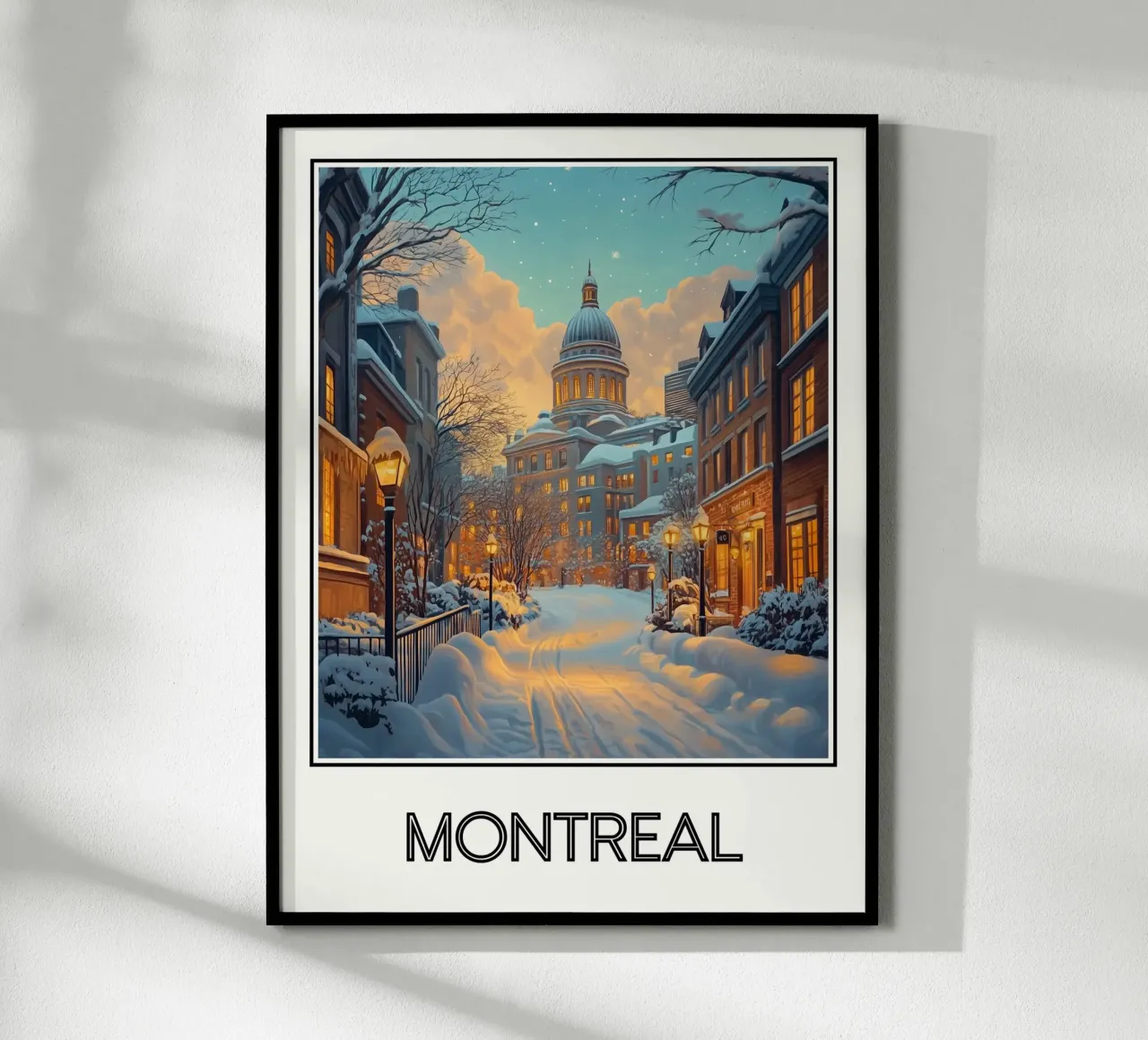 Montréal poster con telaio in plastica da Frame the World