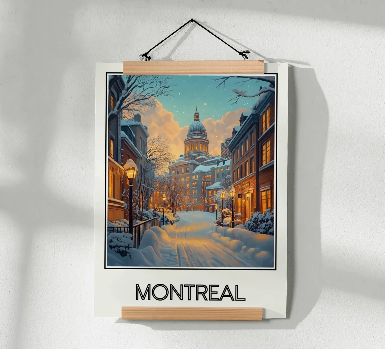 Montréal poster con telaio in plastica da Frame the World