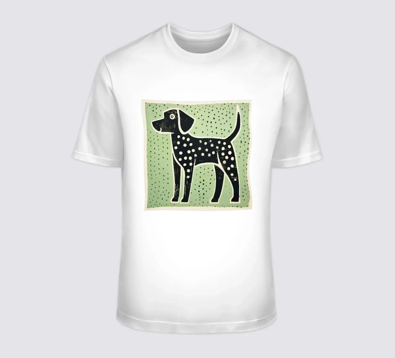 Cane Verde 3 t-shirt da Minimal Animal Art