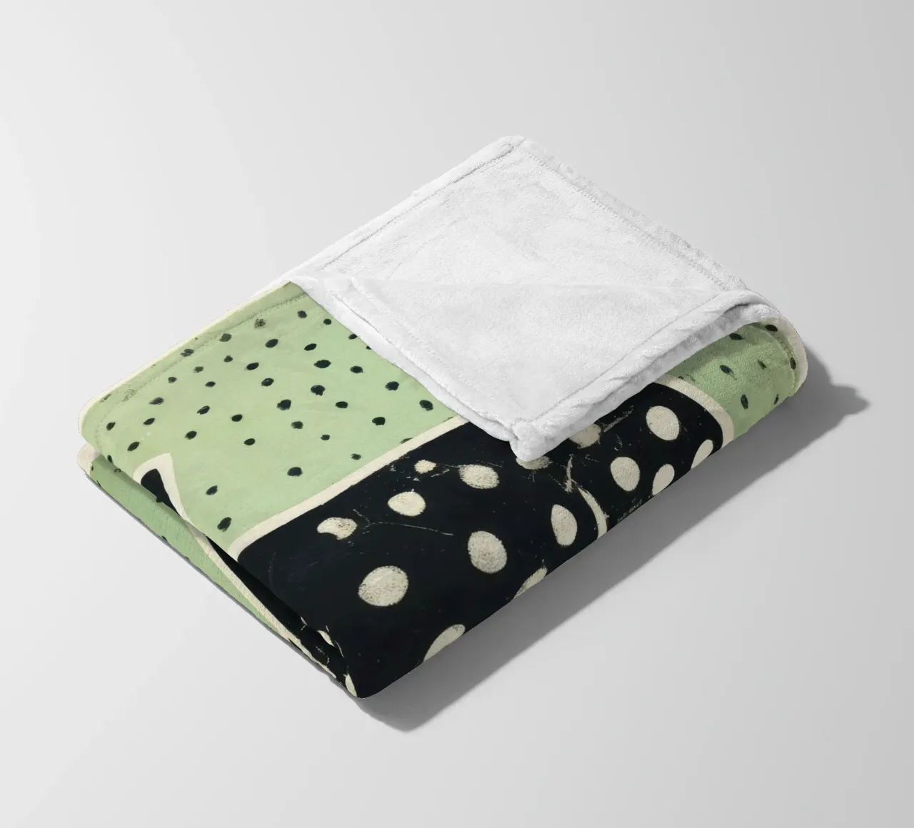 Cane Verde 3 coperta in pile da Minimal Animal Art