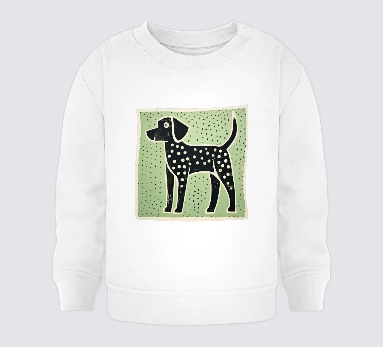 Cane Verde 3 felpa neonato da Minimal Animal Art