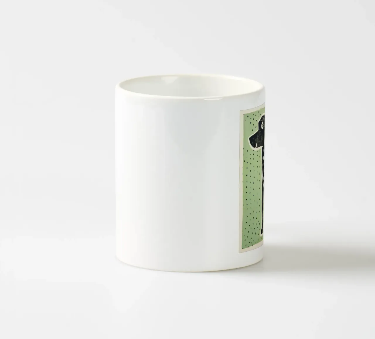 Cane Verde 3 tazza in ceramica da Minimal Animal Art