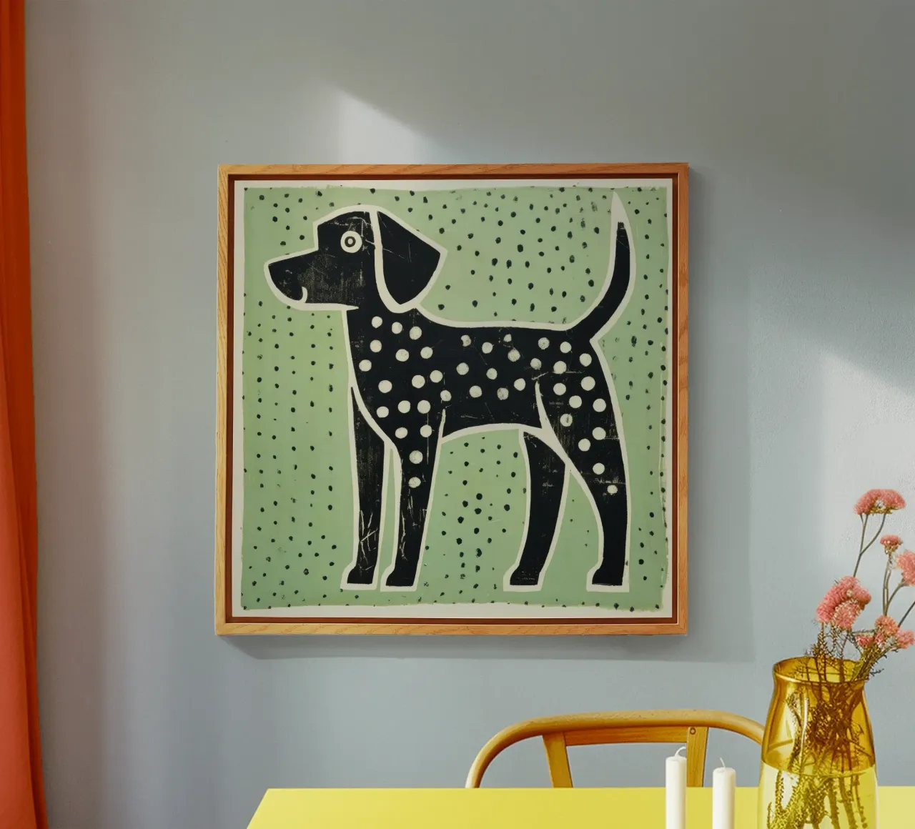 Cane verde plexiglass da Minimal Animal Art