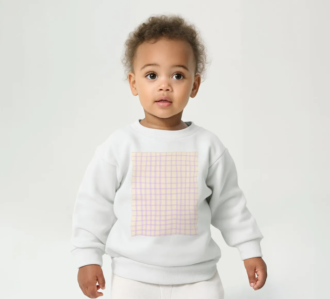 Griglia astratta semplice e retrò felpa neonato da Wackapacka