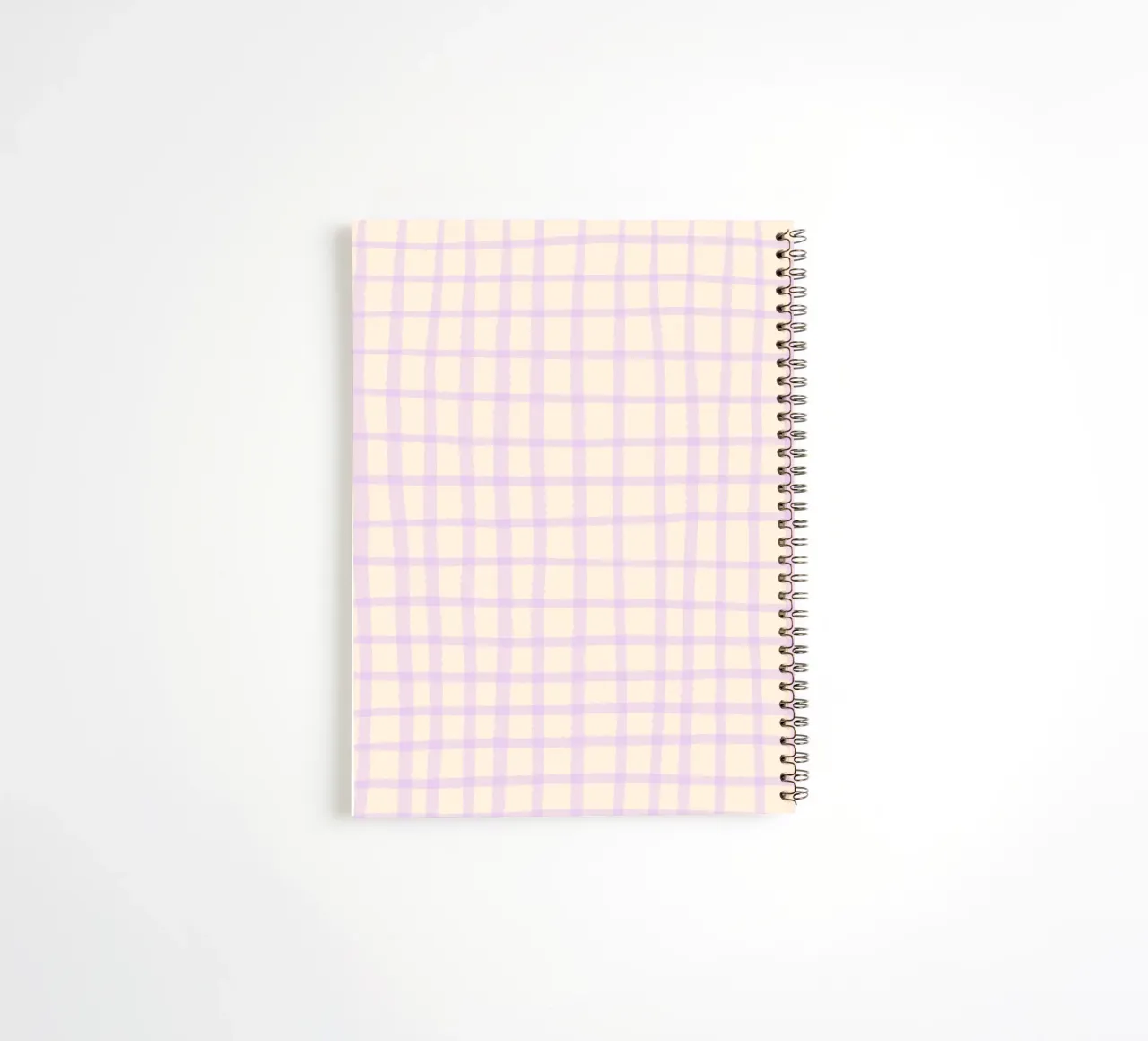Abstract simple retro grid spiral notebook by Wackapacka