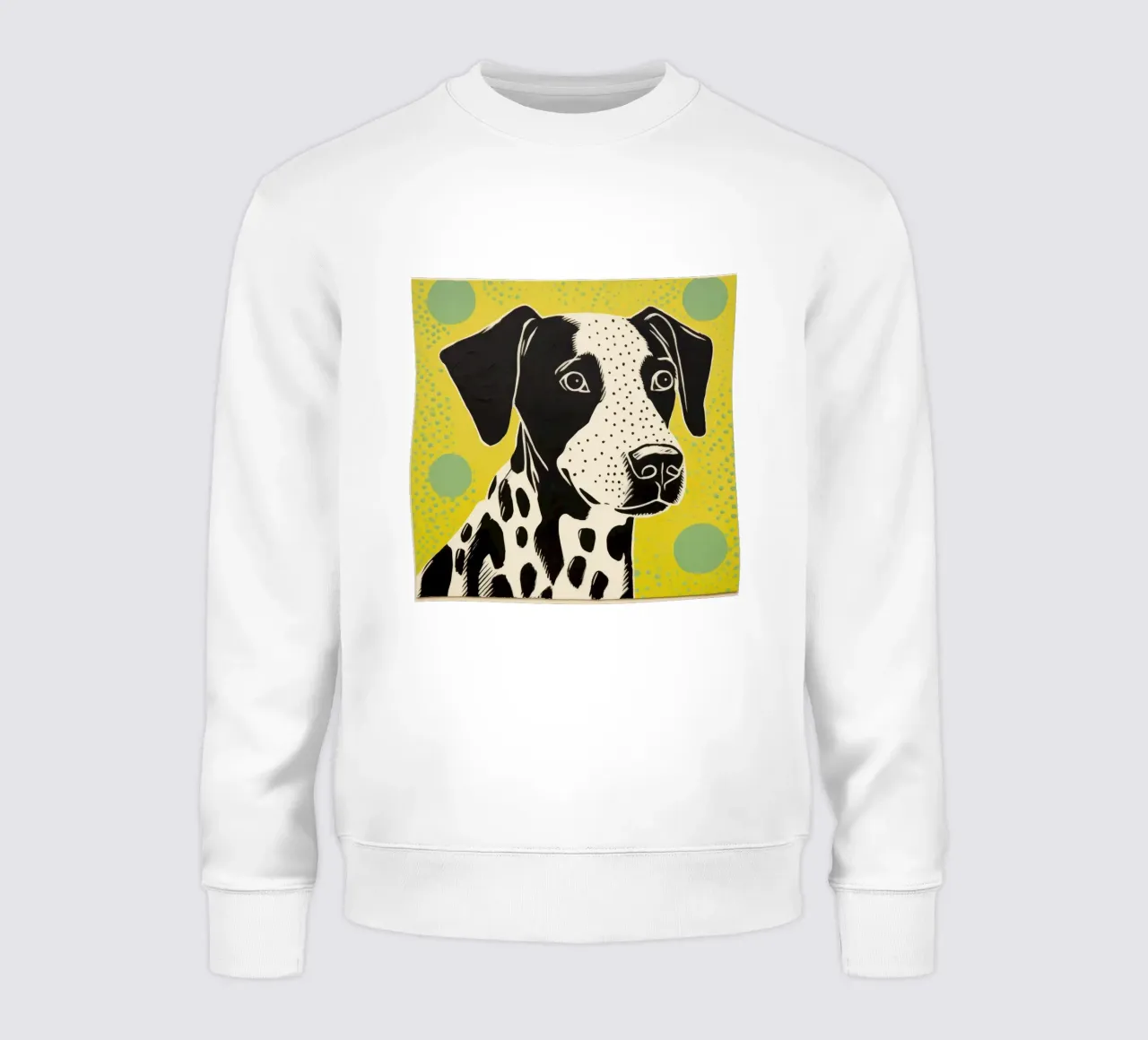 Cane Verde 4 felpa da Minimal Animal Art