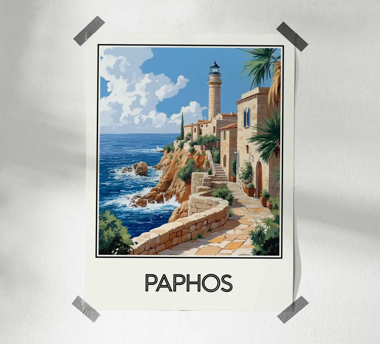 Paphos poster da Frame the World