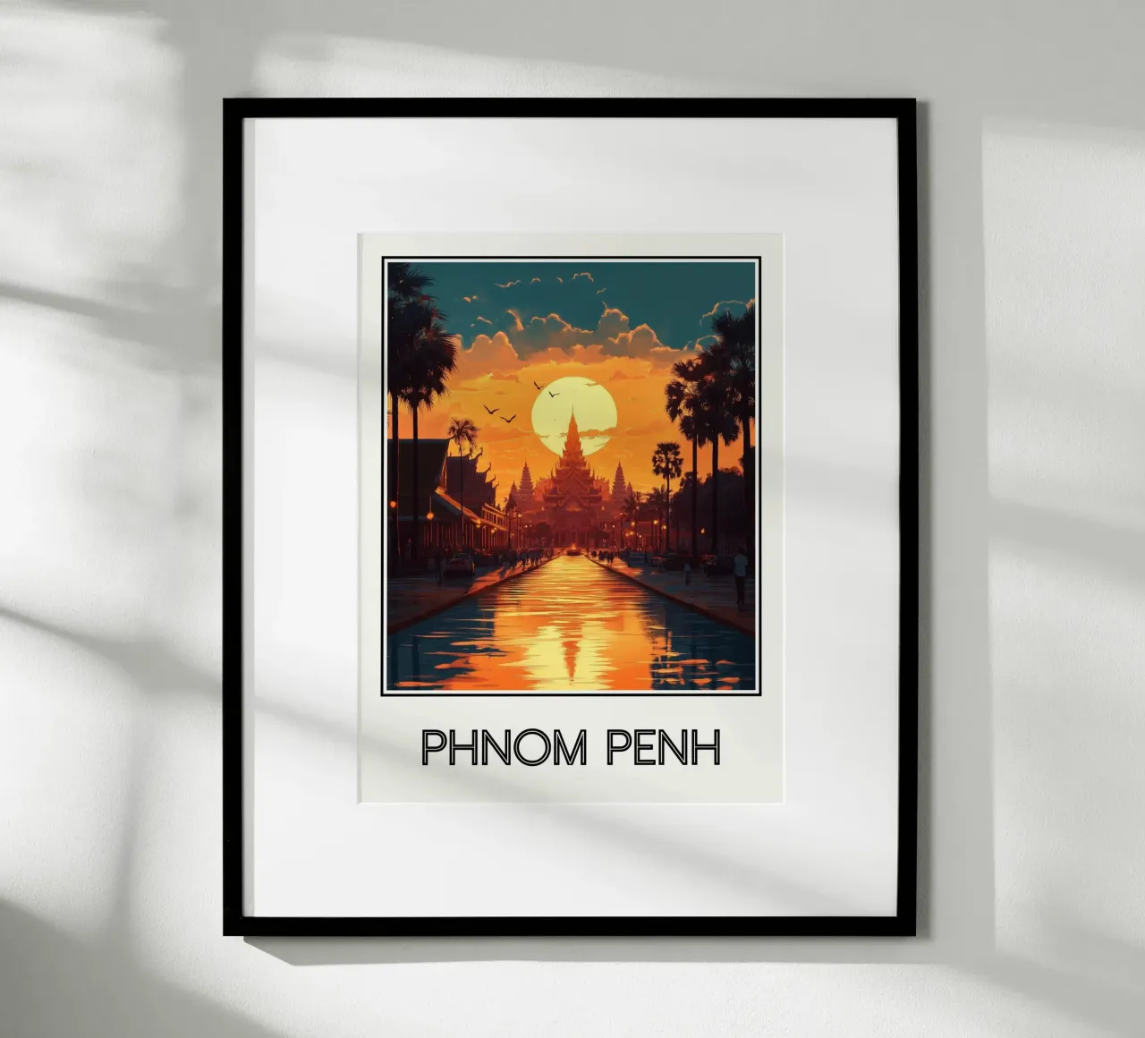 Phnom Penh poster da Frame the World