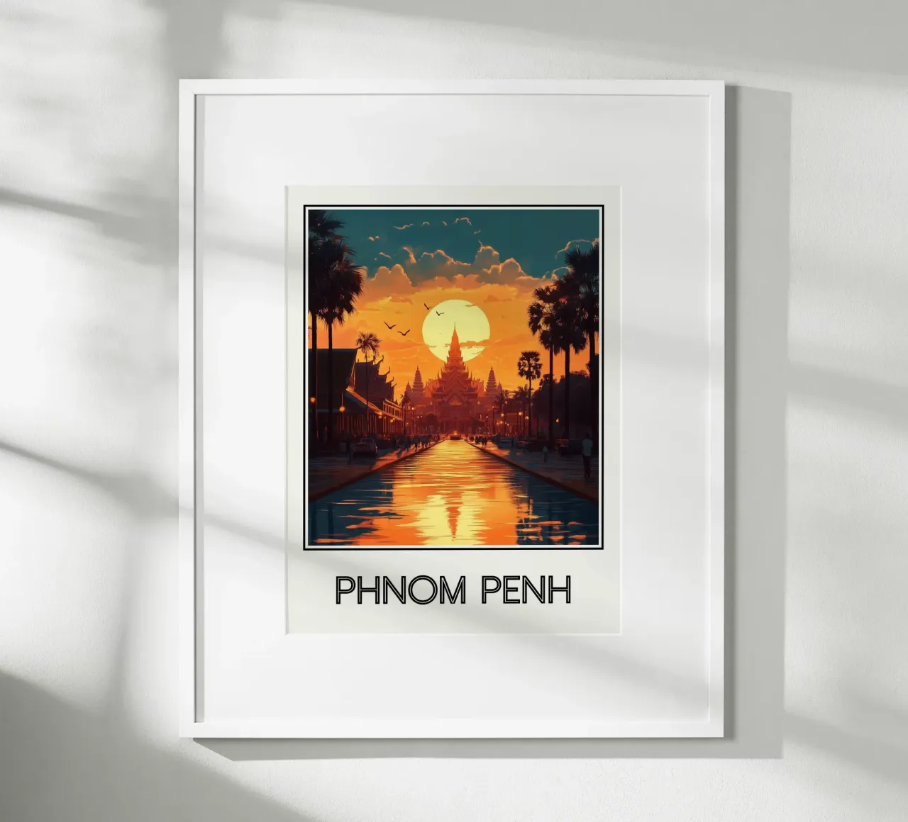 Phnom Penh poster da Frame the World