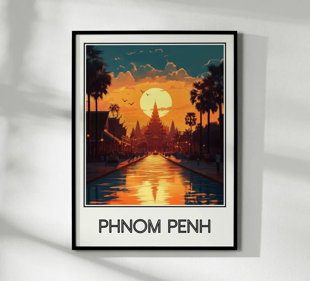 Phnom Penh poster da Frame the World