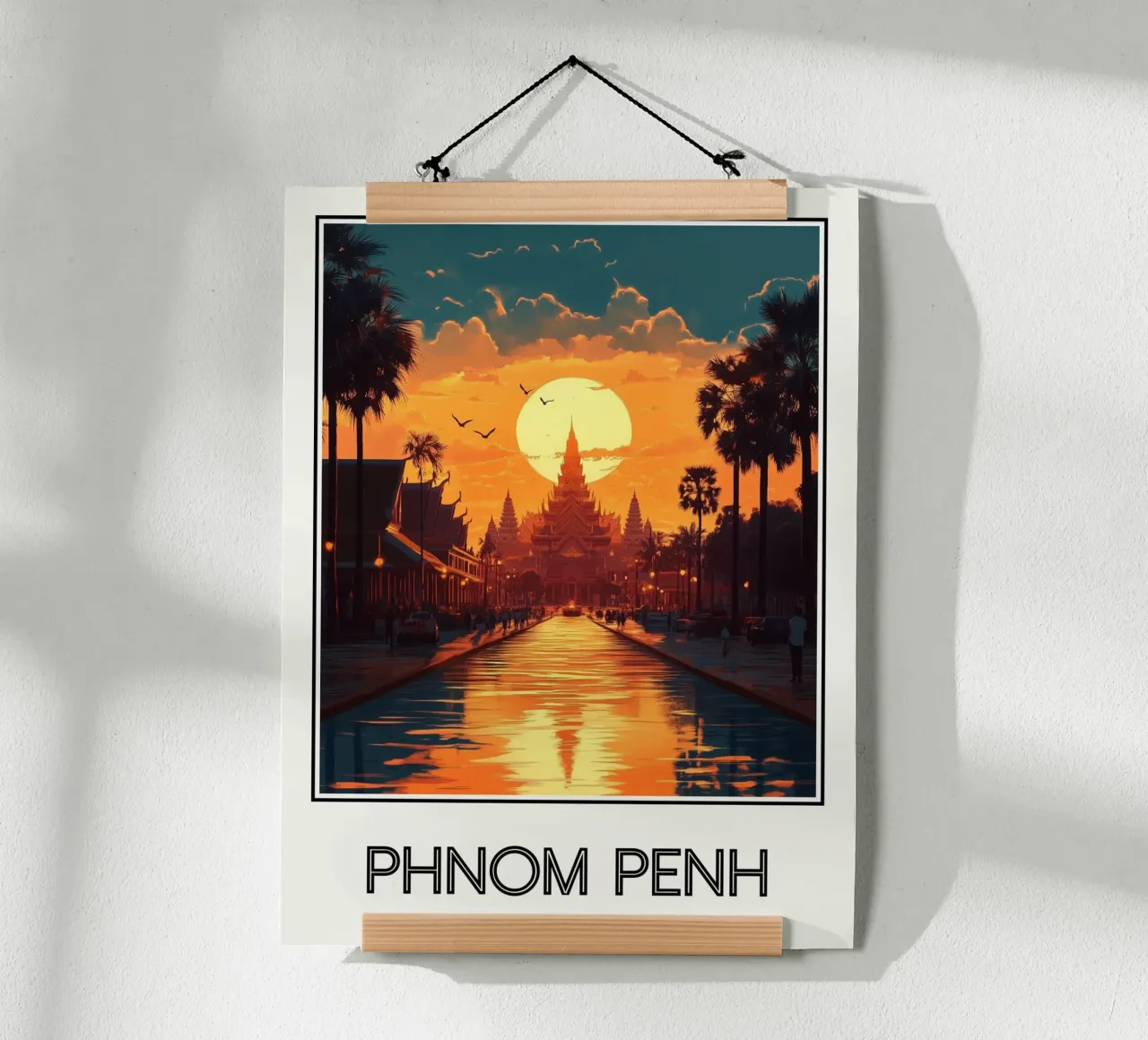 Phnom Penh poster da Frame the World