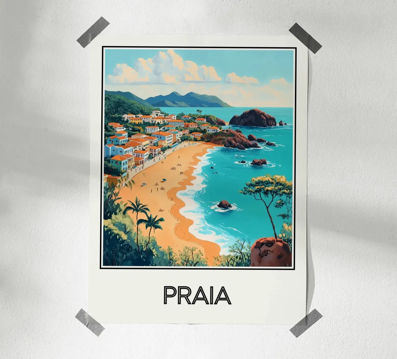 Spiaggia poster da Frame the World