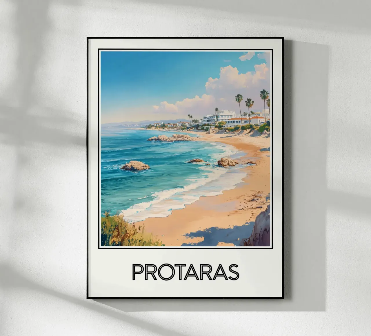 Protaras Cipro poster plexiglass da Frame the World