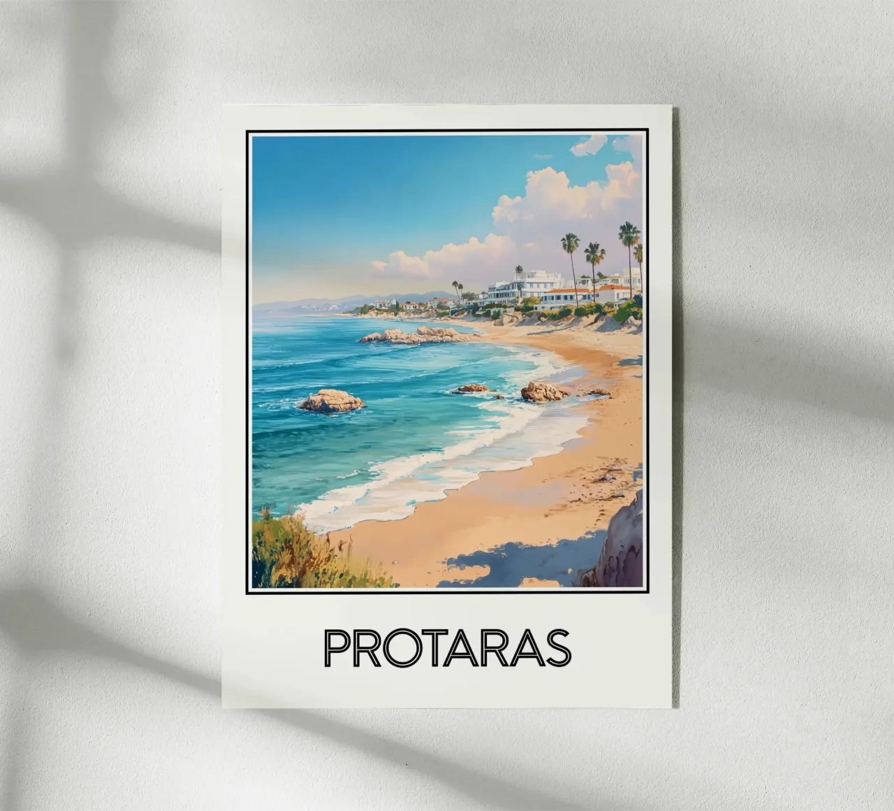 Protaras Cipro poster plexiglass da Frame the World